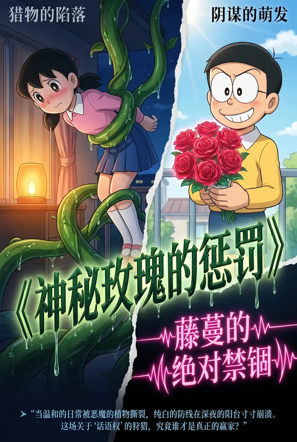  [Tentacle,story rich,Grab breast,Captured by plants,tentacle sex,tentacle restrained]