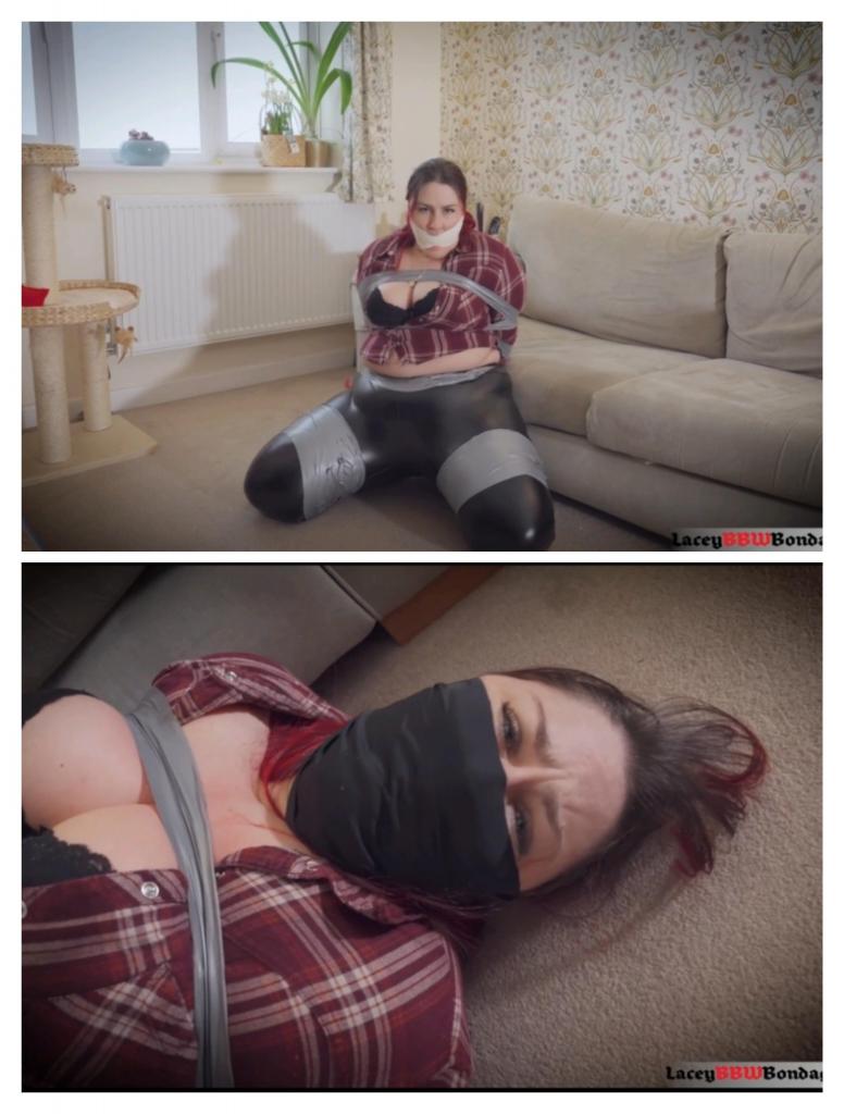 Lacey - Fantasizing about being Frogtied and Gagged HD ( Frogtie, Tape Bondage, Wrap Gagged, Microfo I'm on the sofa, fantasizing about you tying me up in a frogtie. I get very horny and start imagining you are here with me and doing this to me.<br>Now that I'm frogtied by you, I get extra horny while struggling around on the sofa for you. I'm longing for a gag and struggling for you.<br>I'm now wrapped in cleave wrap and gagged with microfoam tape by you, with a huge ball inside my mouth. I struggle while mmmmppphhing through my gag, which tells you that I'm enjoying my predicament and getting hornier by the second. I continue my struggle, but there is something missing.