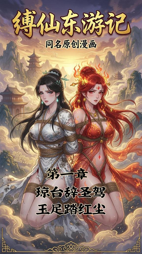 《缚仙东游记》漫画版 第一回 琼台辞圣驾 玉足踏红尘 - 根据本人同名原创小说《缚仙东游记》改编而成的漫画版。此为第一回 琼台辞圣驾 玉足踏红尘。