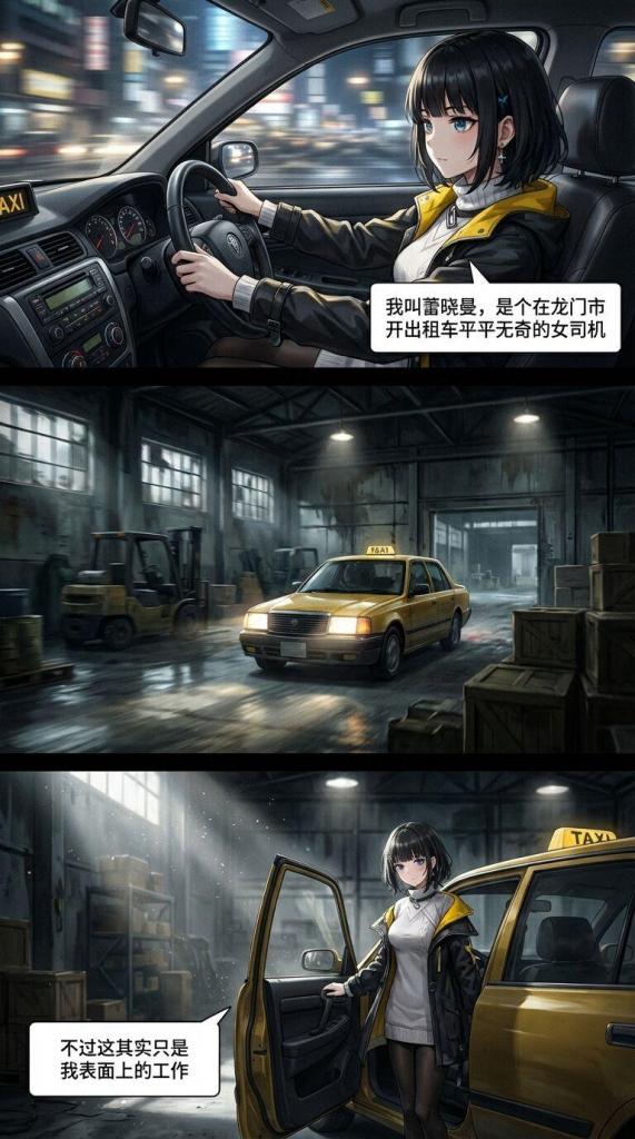 出租车人贩蕾晓曼（总集篇） - 明日方舟同人长篇漫画出租车人贩蕾晓曼系列总集篇，关于以出租车司机为伪装的女人贩蕾晓曼在龙门市绑架拐卖各式各样女生的故事 [日式反绑,舔脚,恋足,自缚,堵嘴（胶带）,原味丝袜堵嘴,麻袋]