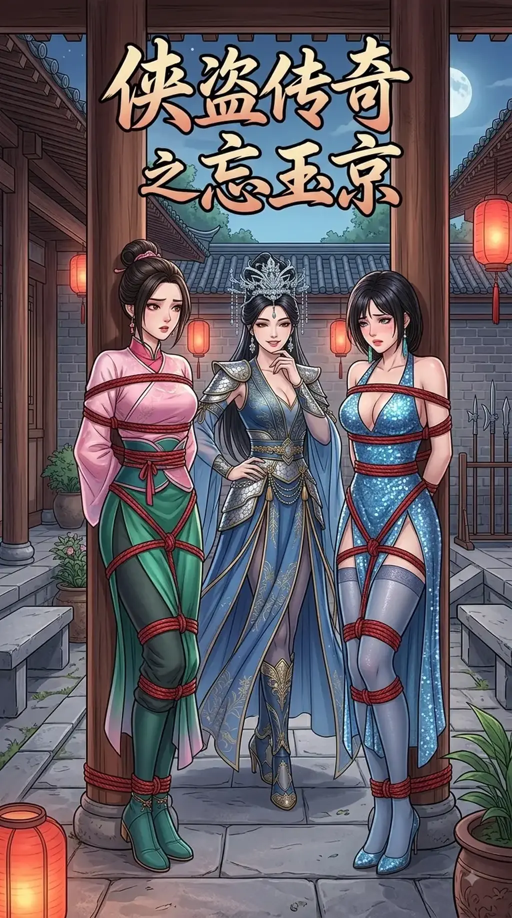 侠盗传奇之忘玉京 - 我自己编的一个关于何仙姑的起源故事，准备做一个完整的故事，故事大纲已经写完了，第一话主要是铺垫人物和埋伏笔，捆绑画面不多，第二话正在做，会多一些的。
