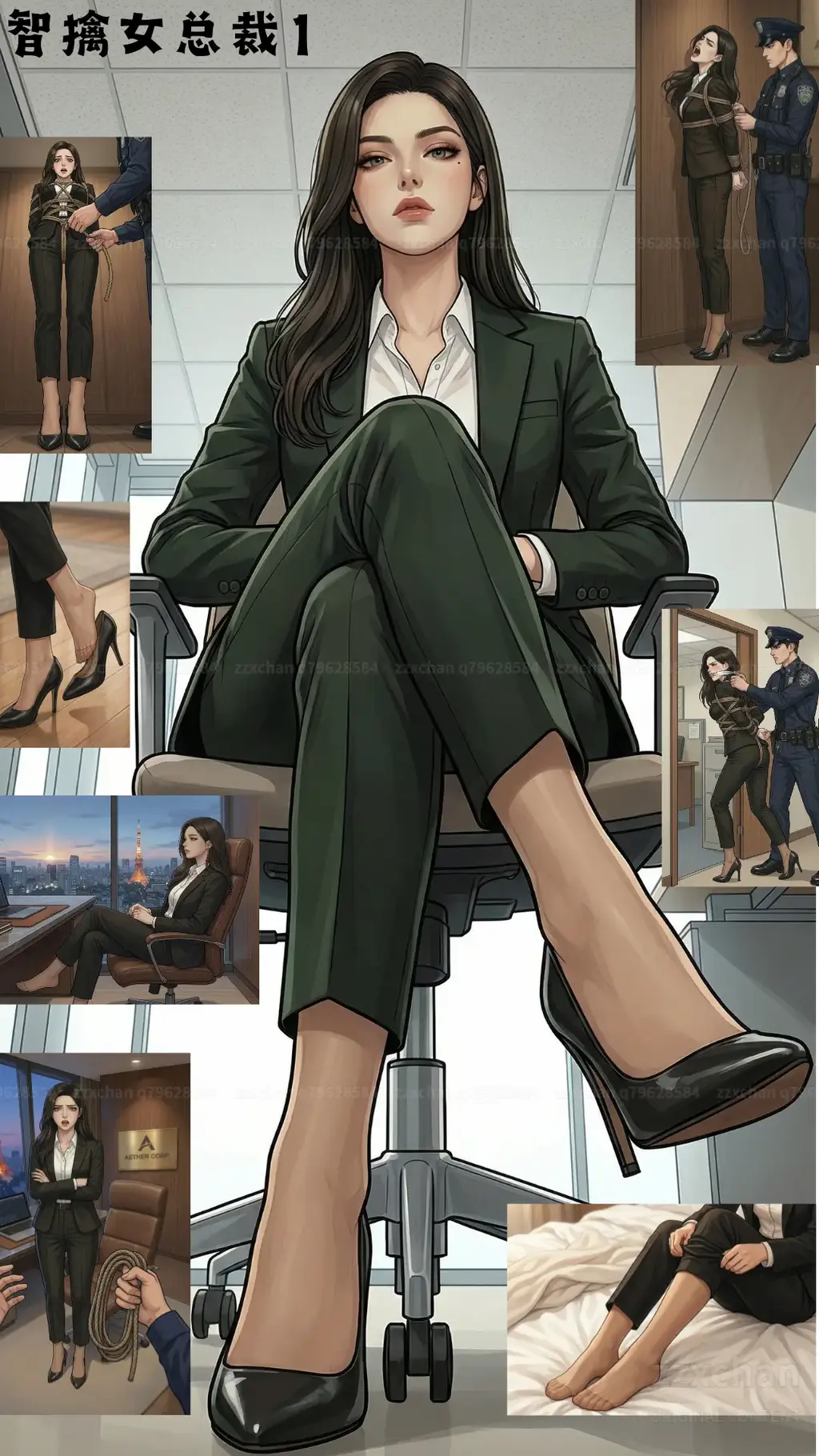 【剧情漫画】智擒美女总裁1 - 开一个新的系列，由于跟杨萍是同一张捏脸，所以设定为后传，设定为杨萍外孙女....整体剧情是职场女强人总裁李超男自愿送绑被贩卖的故事，第三人称描述！
PS:杨萍的故事最后一章马上创作完成！