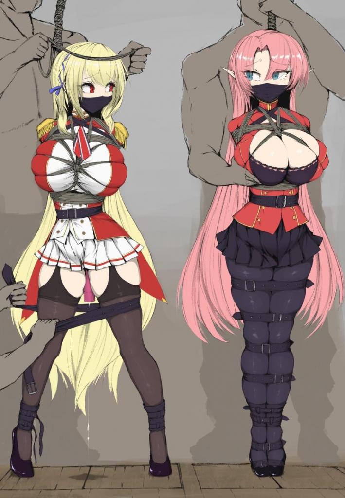 ameng的捆绑&处刑图 [Hogtie (Lying on stomach),Suspension ,Mummification,Gallows,Ryona,捆绑,挣扎]