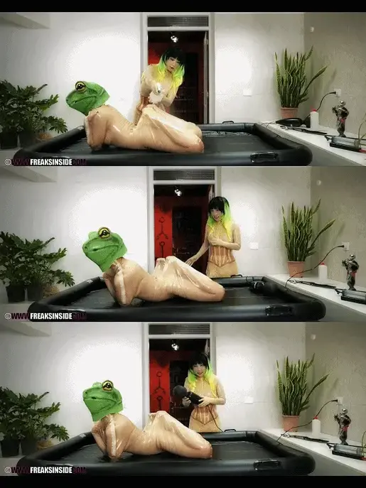 THE MISTRESS AND THE FROG - PART EIGHT 【中文金丝雀系列】女主人与青蛙、猎奇。Freaky Girls: Mistress Kawa & Tsudra 