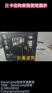 【SlaveCamp奴舍】三卡位拘束笼-工作室淘宝店首个产品 视频为工作室首个拘束产品使用视频，工作室已在淘宝上开店，喜欢产品的可以咨询哦。