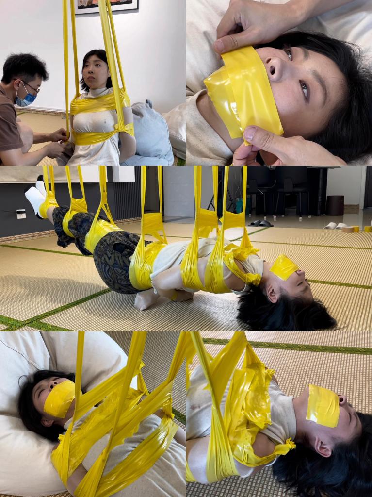 【缚艺录】【DDL-557】【小晗】胶带吊缚~ 1.周更视频，致力于拍摄gagpara的风格，【缚艺录】老观众懂得都懂~<br>2.接长期定拍，不约拍，非诚勿扰，加好友备注来意，《缚艺录》QQ：2143175428，vx：WksAPTX<br>3.倡导绿色、健康的亚文化，不接受裸露X器官，大尺度等，色情勿扰！只接受正常绳艺，以及绳艺娱乐方面的内容；部分模特出于隐私考虑，不出镜。<br>4.压缩包密码：fuyilu123<br>5.祝各位同好，身体健康，生活美满<br>6.本工作室的视频，只在特定网站存在，不要乱发，已发现盗版网站、私人在公众网络平台，发布原创内容的片段、图片，如果涉及到模特本人，造成大众传播影响，后果自负<br>7.尊重小圈文化，尊重原创作者，若有大众平台乱发者，一经发现，立刻举报封号！招陕西地区的，兼职女模特，有意滴滴，只做绿色的捆绑与游戏体验，无色情~