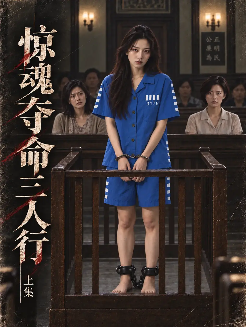 【原创】《惊魂夺命三人行》上集（现代女犯题材）【AI画册，电影级质感】 - 继古装红罪衣女犯题材《闯王旗》之后，我们再次开启全新创作。
故事发生在东南亚T国。为了留住深爱的人，李蔓因爱走上极端。她以为，只要郑秀云消失，叶蓝就会永远属于自己。
直到机场里，一副冰冷的手铐扣住了她的手腕。
从那一天起，她的人生彻底改变。审讯、押送、指认、收押、开庭、审判、宣判、死镣、换囚服、放风……
等待李蔓的，究竟会是怎样的命运？
正文从第4幅画开始，上集故事总共91幅，附赠4幅图片，希望你像看电影一样，慢慢品味其中的乐趣，喜欢写实女犯题材的朋友可以多多支持。
请感兴趣的朋友多多支持与交流，哪怕只有一个读者，哪怕是面临剧透，我们照样会更新到最后！