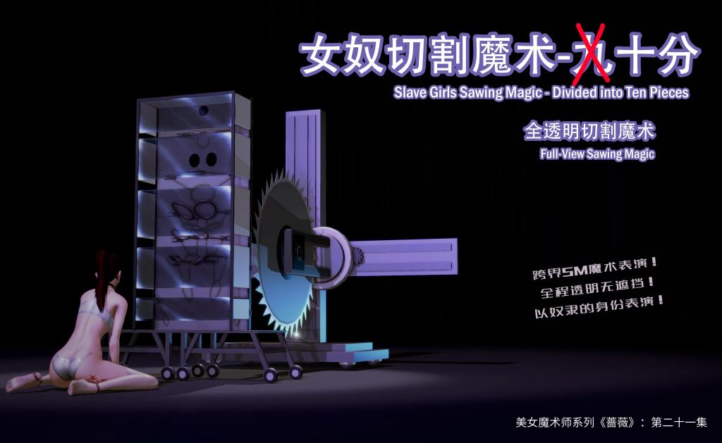【B集】（还有ACD集）美女魔术师系列《蔷薇》——第二十一集：女奴切割魔术——十分！ - 魔术节第三天的晚上，雨涵登场了，但似乎不是以魔术师的身份……
